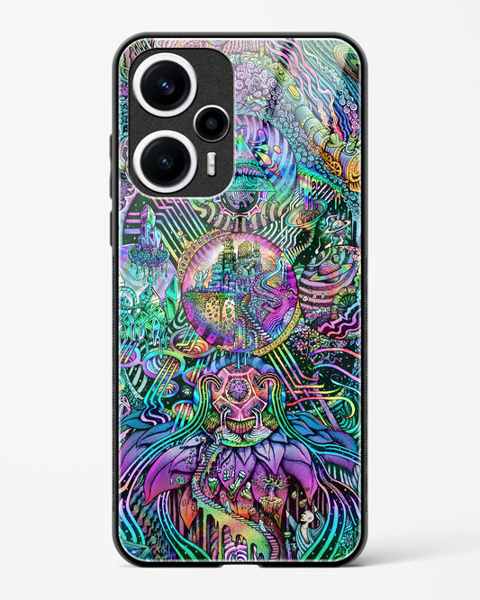 Trippy Galaxy - POCO F5 5G Glass Gripper Case