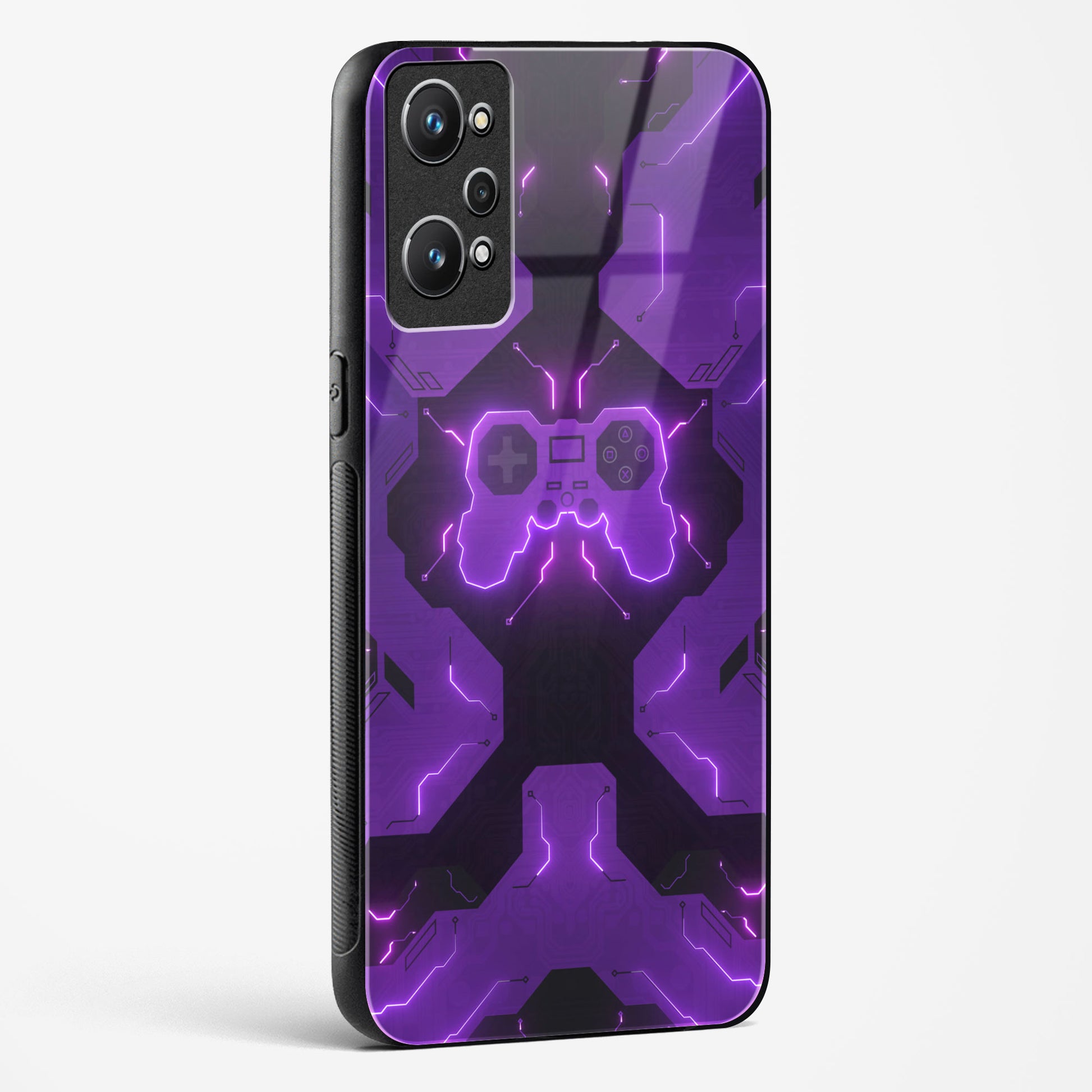 Violet Vortex - Realme GT2 Pro Glass Gripper Case