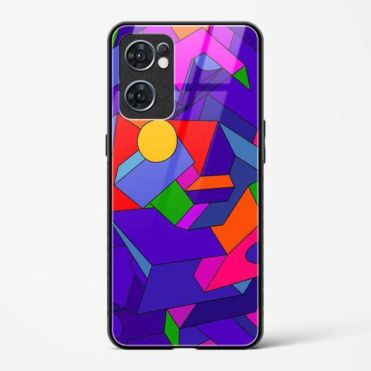 Geometric Chroma  - Oppo Reno 7 5G Glass Gripper Case