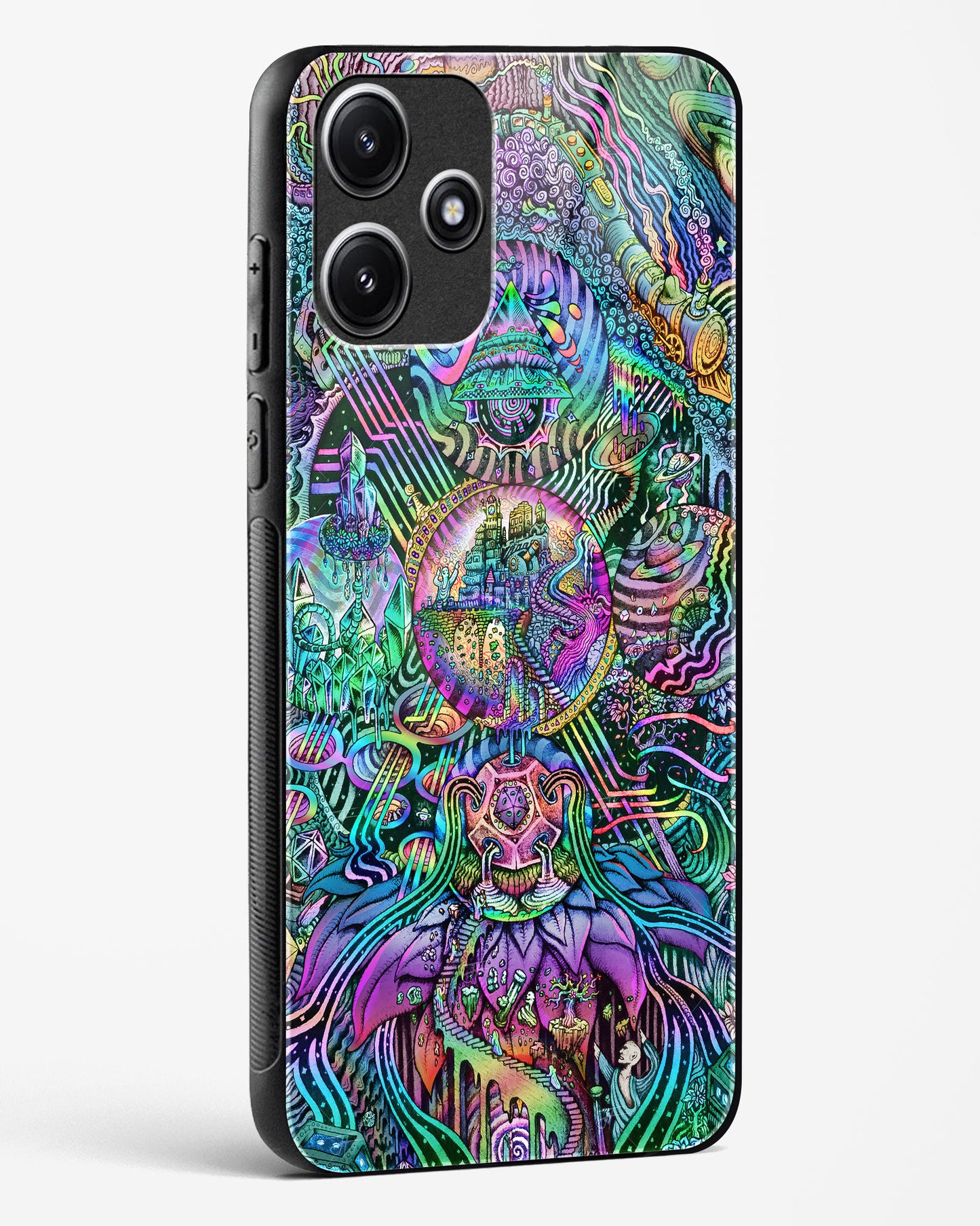 Trippy Galaxy - POCO M6 Pro 5G Glass Gripper Case