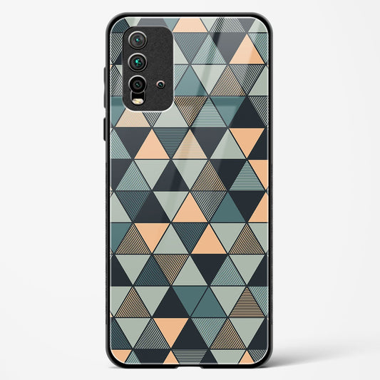 Triangle Mosaic - Redmi 9 Prime Glass Gripper Case