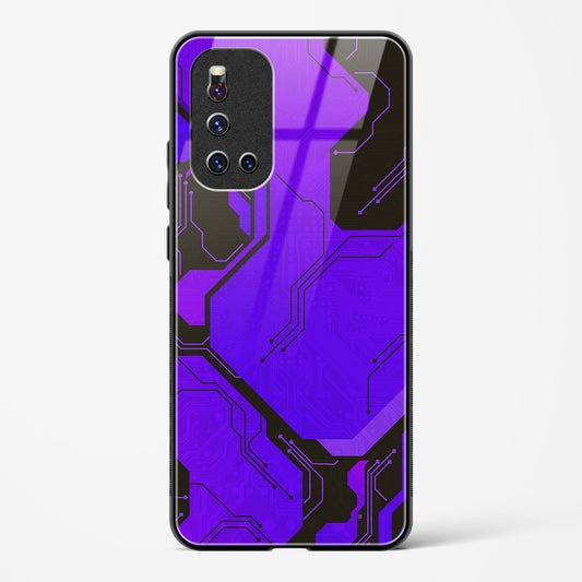 Purple Pulse - Vivo V19 Glass Gripper Case