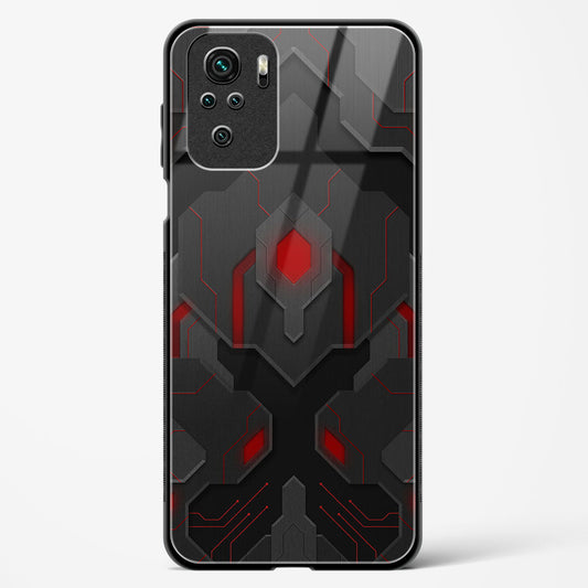 Obsidian Inferno - Redmi Note 10s Glass Gripper Case