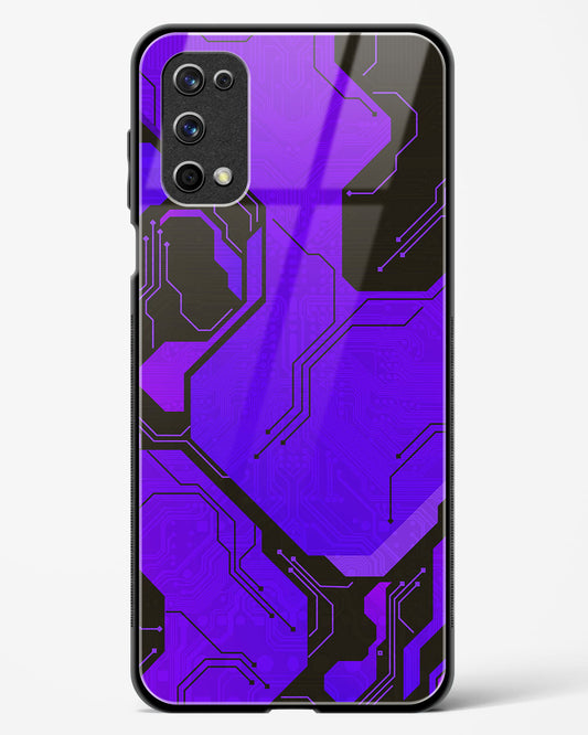 Purple Pulse - Realme X7 Pro Glass Gripper Case