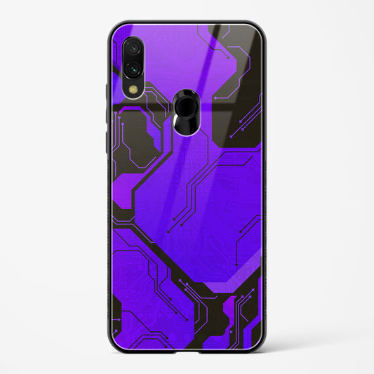 Purple Pulse - Redmi Note 7S Glass Gripper Case