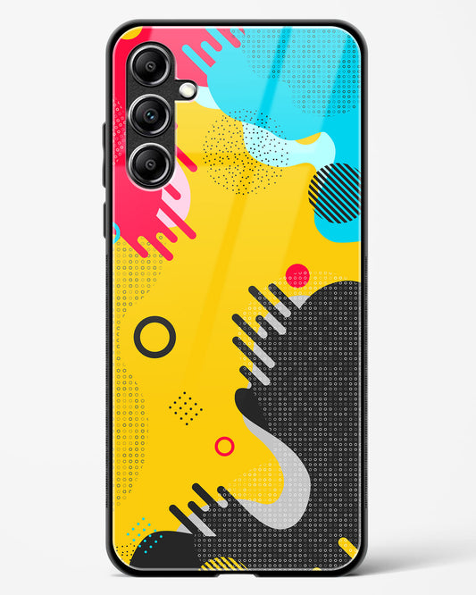 Boho Abstract - Samsung Galaxy M54 5G Glass Gripper Case