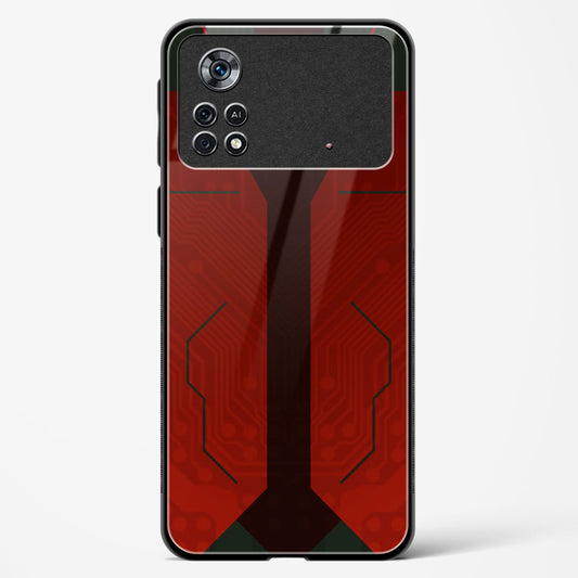 Scarlet Sentinel - POCO X4 Pro 5G Glass Gripper Case