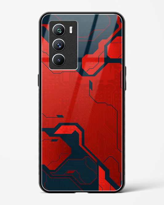 Sanguine Surge - Vivo iQOO9 SE 5G Glass Gripper Case