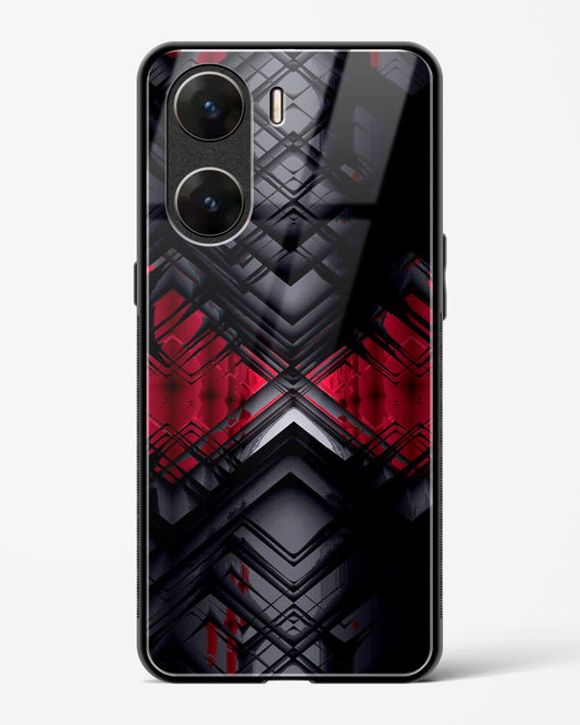 Red Eclipse - Vivo V29e Glass Gripper Case