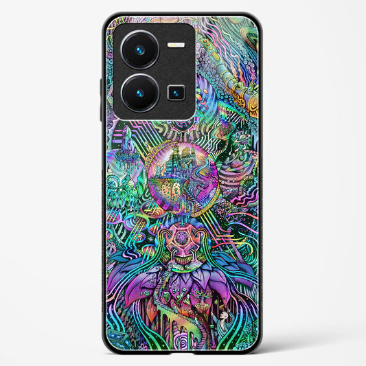 Trippy Galaxy  - Vivo Y35 Glass Gripper Case