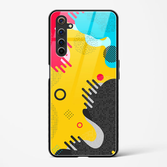 boho abstract - Realme 6 Glass Gripper Case