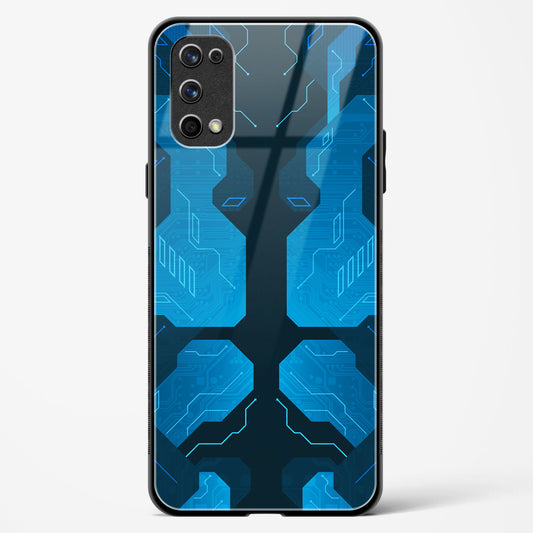 Cobalt Cascade - Realme 7 Pro Glass Gripper Case