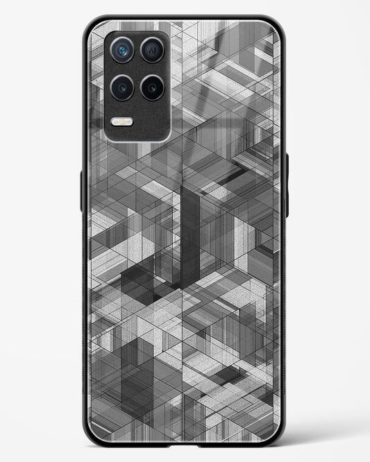 Black Diamond Grid - Realme 8s 5G Glass Gripper Case