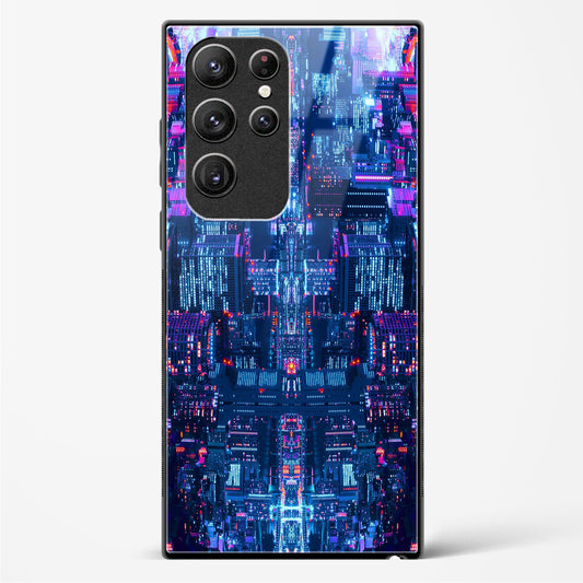 City Glitch - Samsung Galaxy S22 Ultra Glass Gripper Case