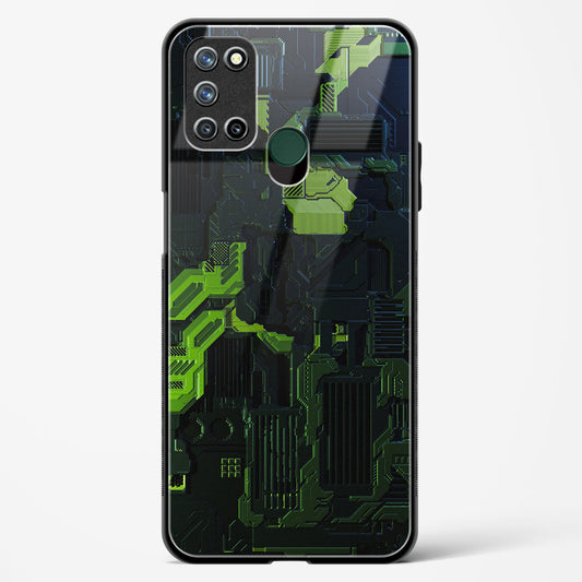 Shadowed Jade - Realme 7i Glass Gripper Case