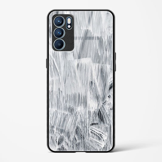 white paint - Oppo Reno 6 Pro 5G Glass Gripper Case