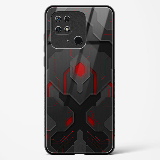 Obsidian Inferno - Redmi 10 Glass Gripper Case