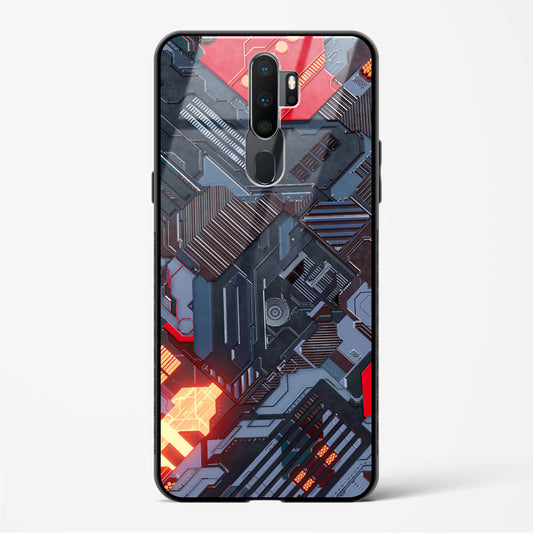 Sanguine Surge - Oppo A5 2020 Glass Gripper Case