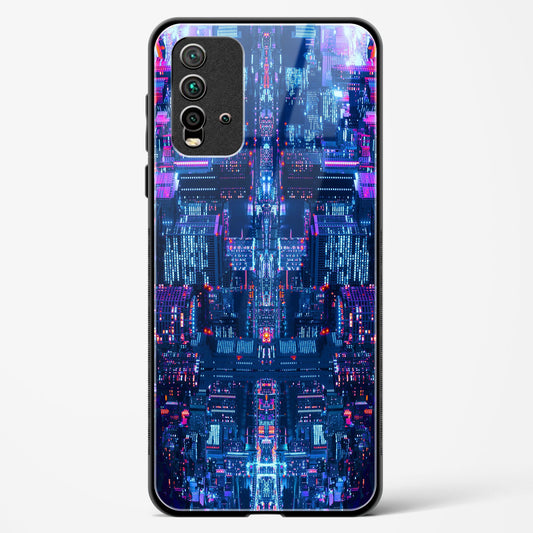 City Glitch - Redmi 9 Prime Glass Gripper Case