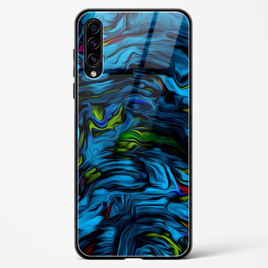 Aquatic Blue - Samsung Galaxy A30S Glass Gripper Case