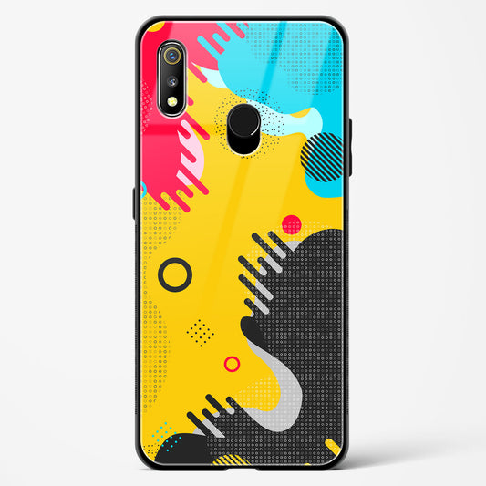 boho abstract - Realme 3 Glass Gripper Case