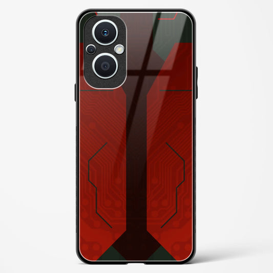 Scarlet Sentinel - Oppo F21 Pro 5G Glass Gripper Case