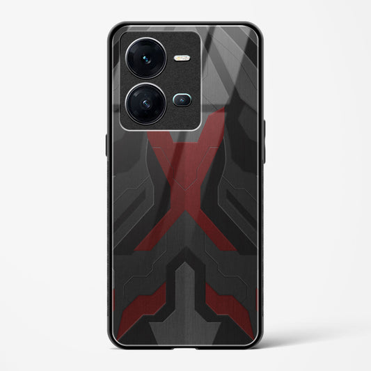 Ruby Rampage - Vivo V25 Glass Gripper Case