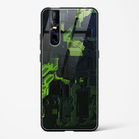 Shadowed Jade - Vivo V15 Pro Glass Gripper Case