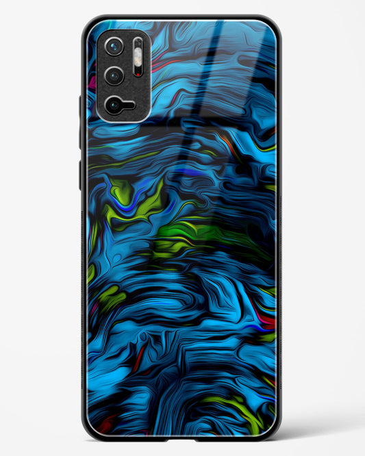 Aquatic Blue - POCO M3 Pro Glass Gripper Case