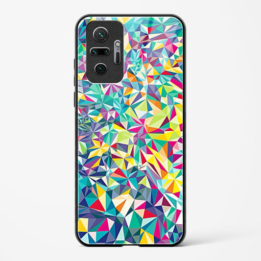 colorful geometric abstract - Redmi Note 10 Pro Max Glass Gripper Case