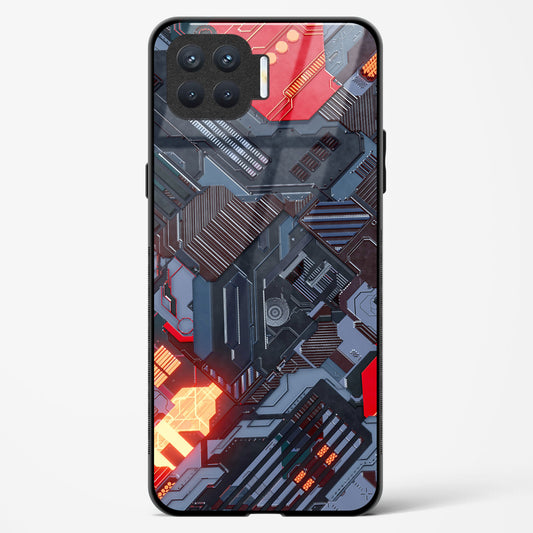 Sanguine Surge - Oppo F17 Pro Glass Gripper Case