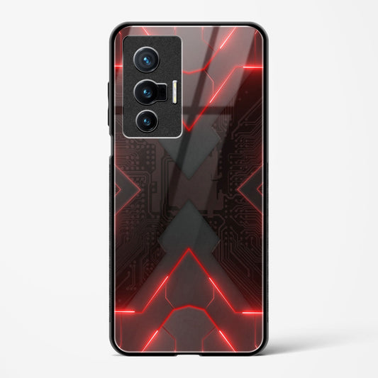 Red Horizon - Vivo X70 Glass Gripper Case