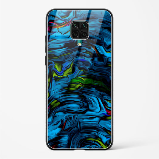 Aquatic Blue - POCO M2 Pro Glass Gripper Case