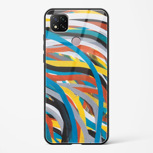 colorful stroke pattern - Redmi 9 Activ Glass Gripper Case