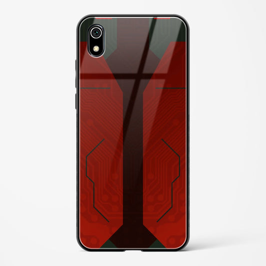 Scarlet Sentinel - Redmi 7A Glass Gripper Case