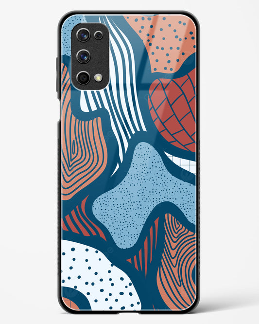 Doodle Waves - Realme X7 Pro Glass Gripper Case