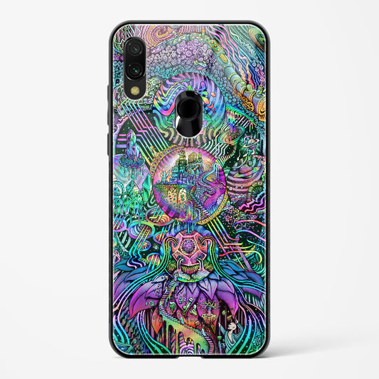 Trippy Galaxy  - Redmi Note 7 Pro Glass Gripper Case