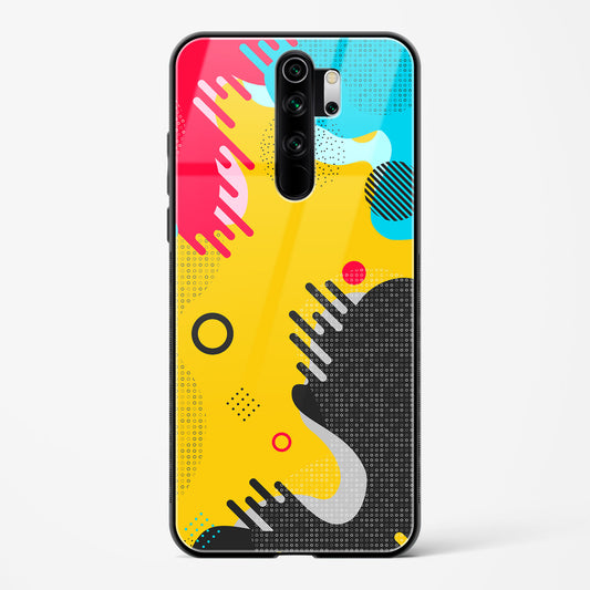 boho abstract - Redmi Note 8 Pro Glass Gripper Case