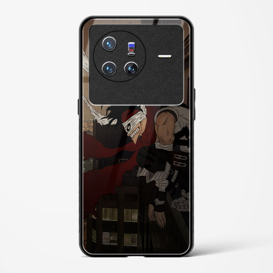 Crimson Fanatic - Vivo X80 5G Glass Gripper Case