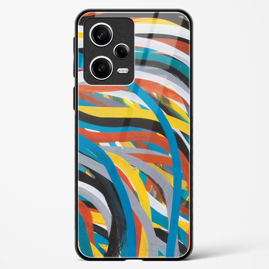 colorful stroke pattern - Redmi Note 12 5G Glass Gripper Case