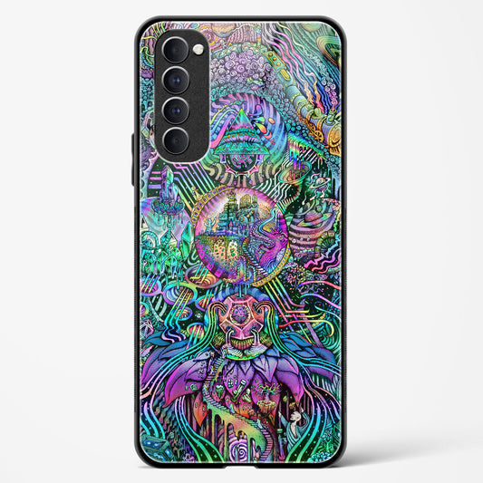 Trippy Galaxy  - Oppo Reno 4 Pro Glass Gripper Case