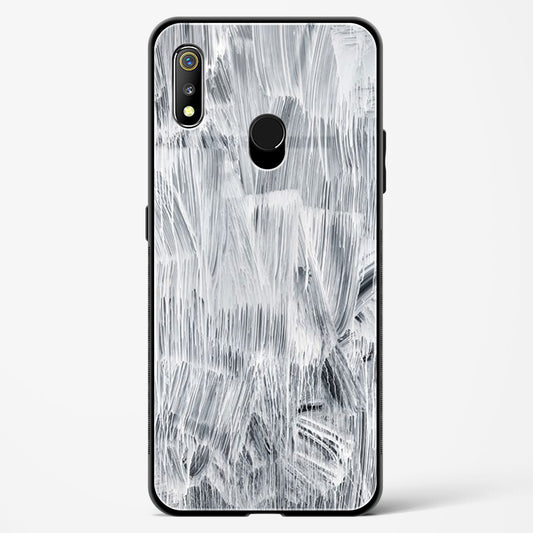 white paint - Realme 3 Pro Glass Gripper Case