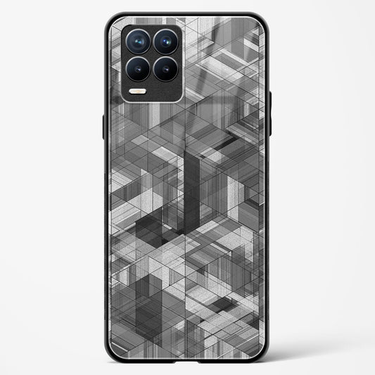 Black Diamond Grid - Realme 8 Pro Glass Gripper Case