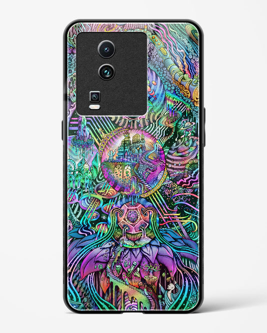 Trippy Galaxy - Vivo iQOO Neo 7 5G Glass Gripper Case