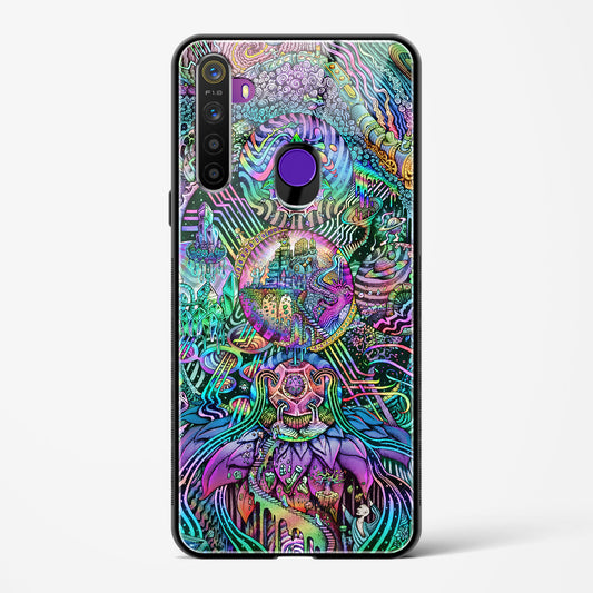 Trippy Galaxy  - Realme 5 Glass Gripper Case