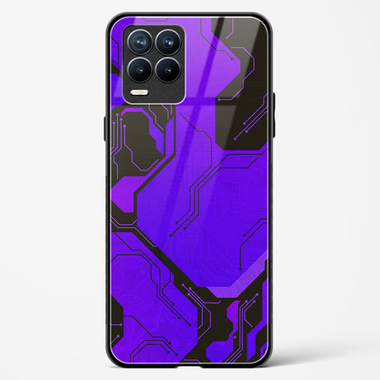 Purple Pulse - Realme 8 Pro Glass Gripper Case