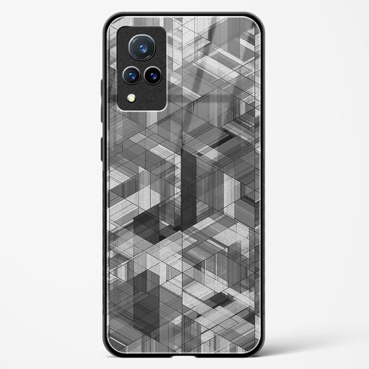 Black Diamond Grid - Vivo V21 Glass Gripper Case