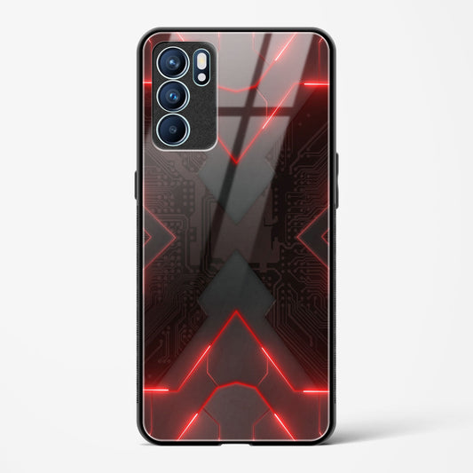 Red Horizon - Oppo Reno 6 Pro 5G Glass Gripper Case