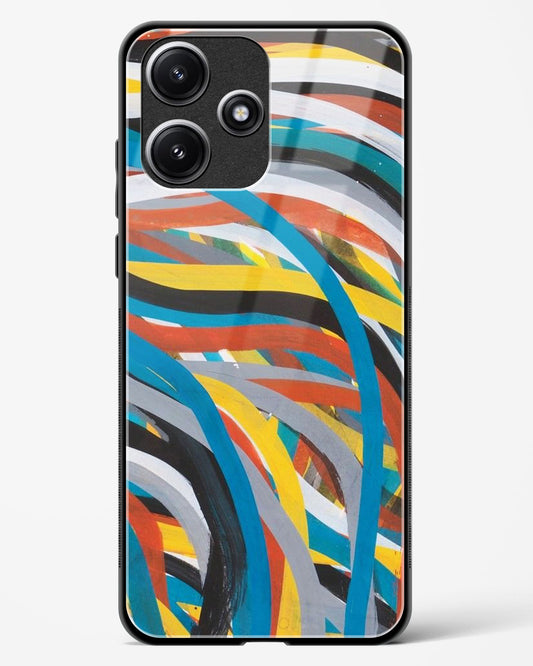 colorful stroke pattern - Redmi 12 5G Glass Gripper Case