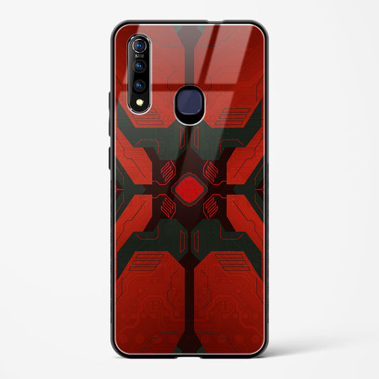 Crimson Chaos - Vivo Z1 Pro Glass Gripper Case